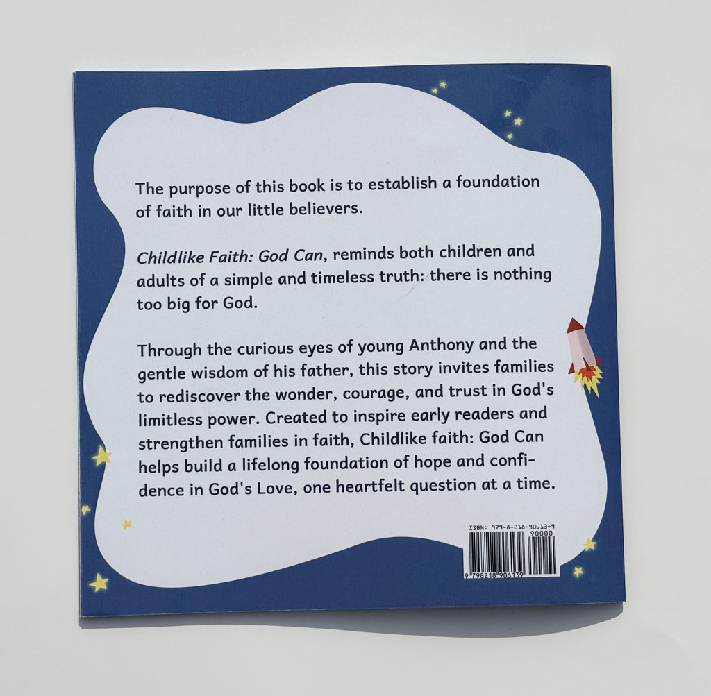 Childlike Faith: God Can

A beautifully illustrated children’s book that helps kids explore big questions about God—building faith, curiosity, and confidence.